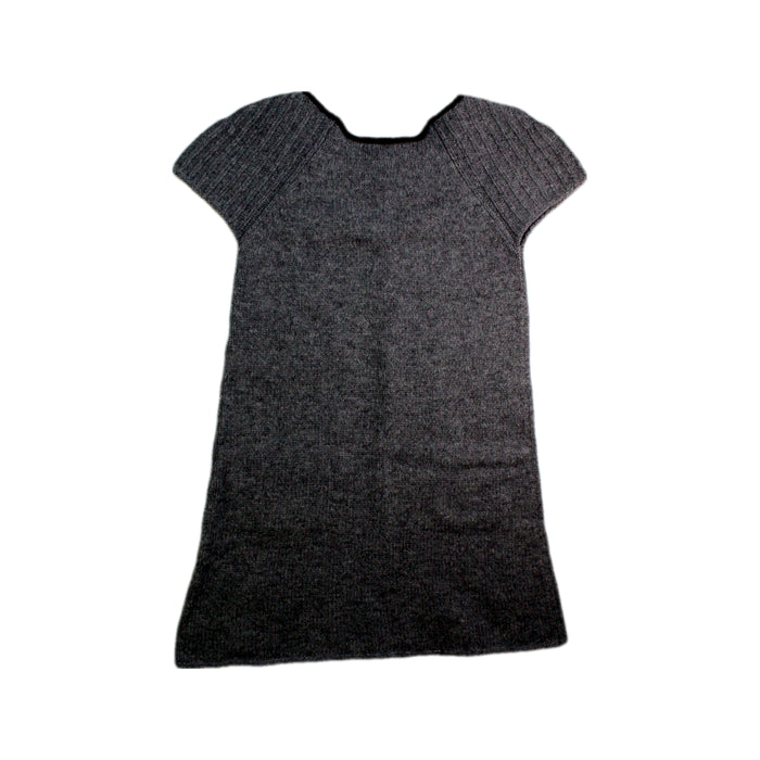 A Grey Sweater Dresses from Bonpoint in size 8Y for girl. (Back View)