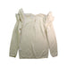 A Ivory Long Sleeve Tops from Velveteen in size 8Y for girl. (Back View)