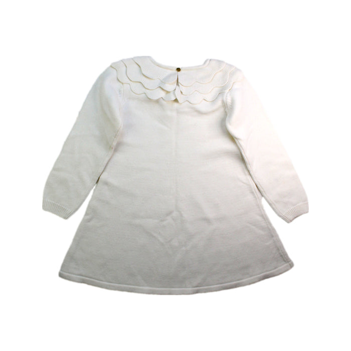 A White Sweater Dresses from Jacadi in size 6T for girl. (Back View)