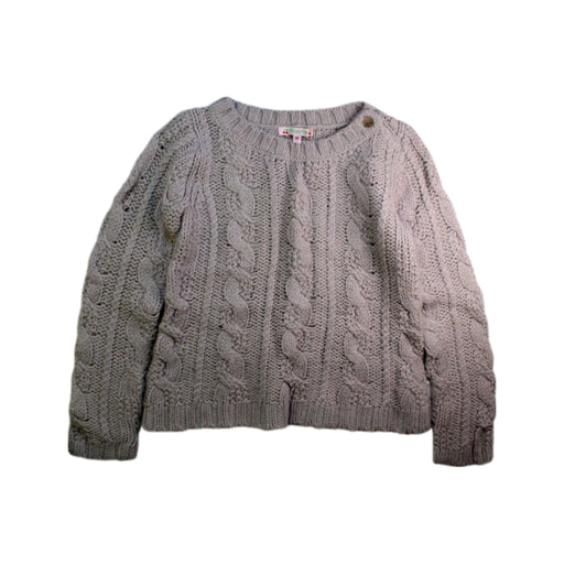 A Grey Knit Sweaters from Bonpoint in size 10Y for neutral. (Front View)