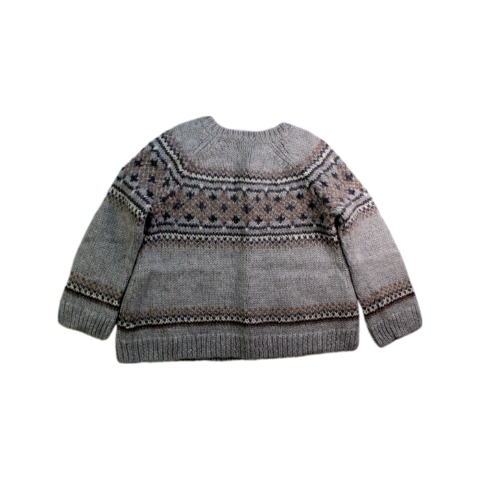 A Grey Knit Sweaters from Bonpoint in size 6T for neutral. (Back View)