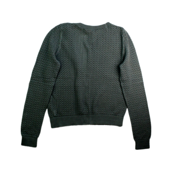 A Grey Cardigans from Bonpoint in size 10Y for girl. (Back View)
