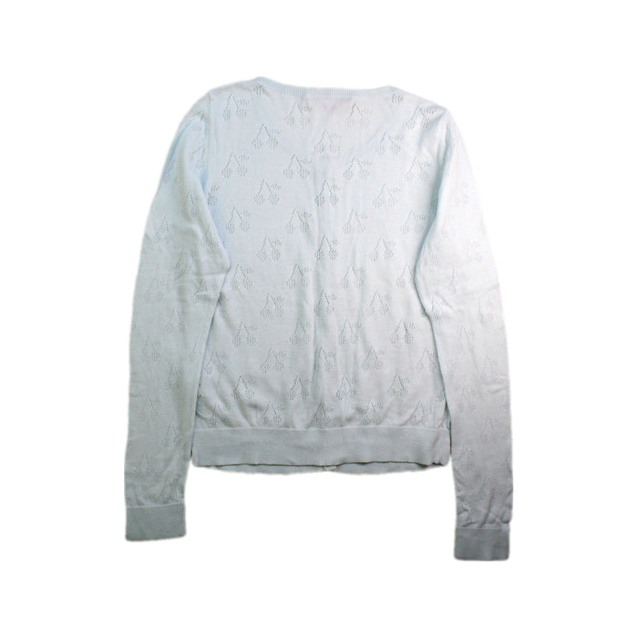 A White Cardigans from Bonpoint in size 10Y for girl. (Back View)