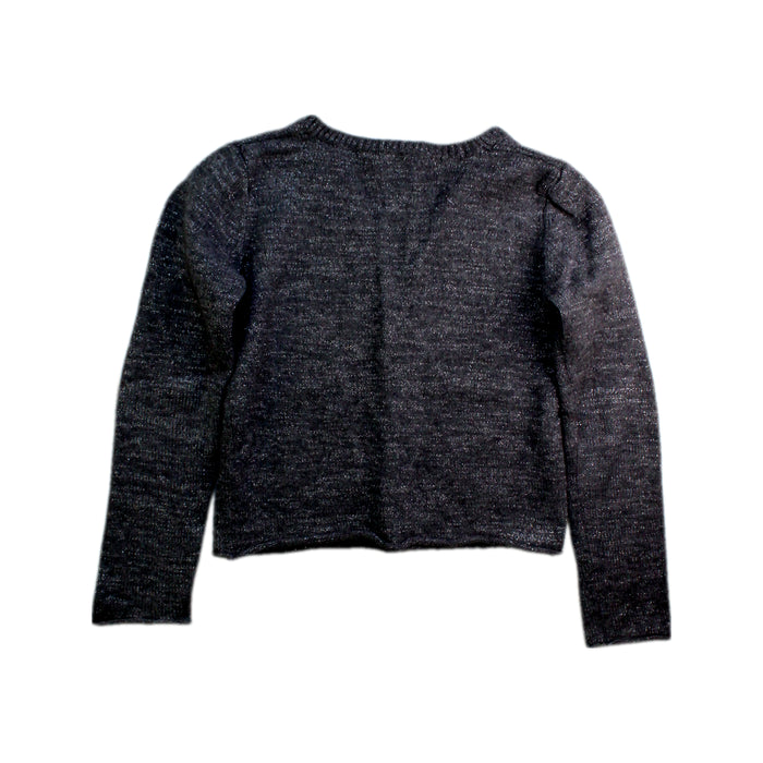 A Grey Cardigans from Bonpoint in size 8Y for girl. (Back View)