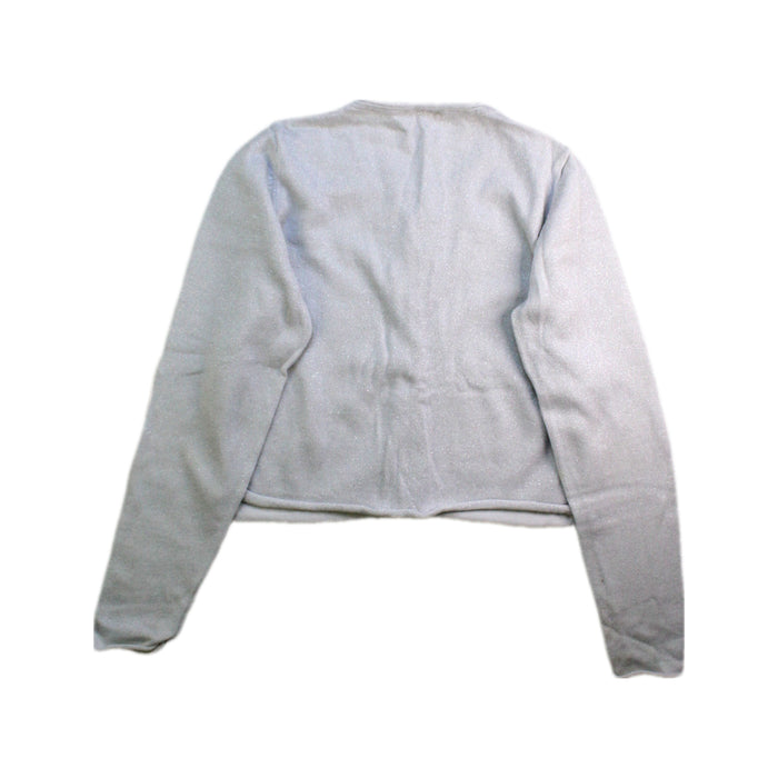 A White Cardigans from Petit Bateau in size 10Y for girl. (Back View)