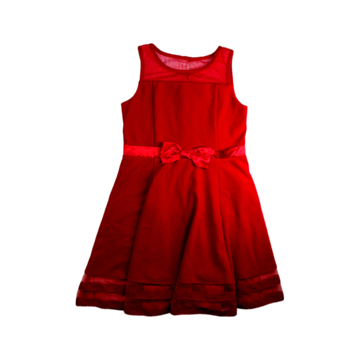 A Red Sleeveless Dresses from Calvin Klein in size 12Y for girl. (Front View)