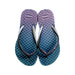 A Purple Flip Flops from Havaianas in size 7Y for girl. (Back View)