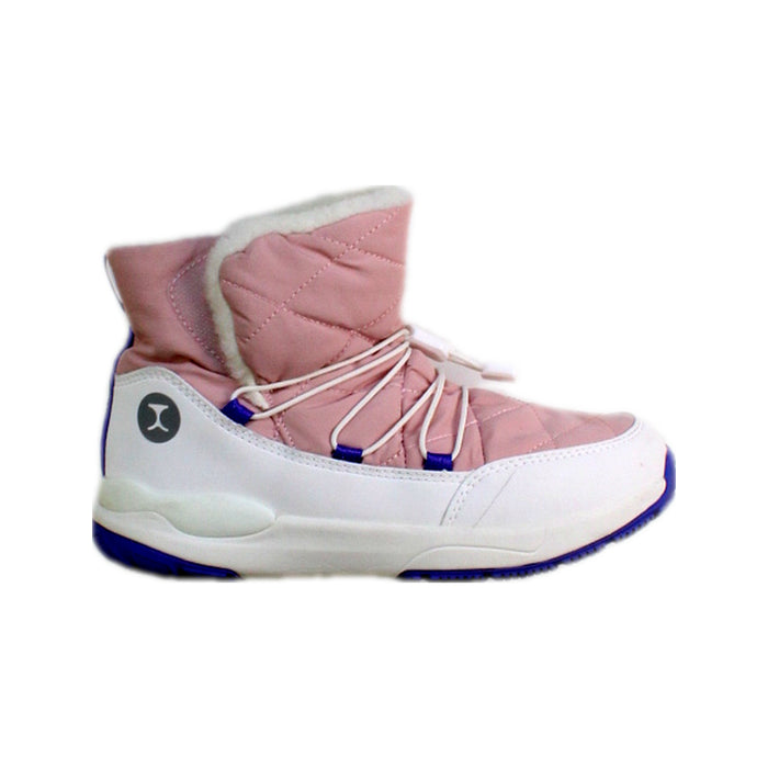 A Pink Ski Boots from Moody Tiger in size 7Y for girl. (Front View)