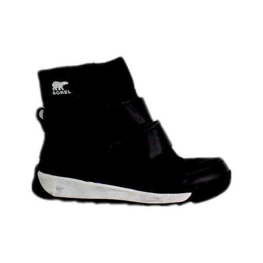 A Black Winter Boots from Sorel in size 7Y for boy. (Front View)