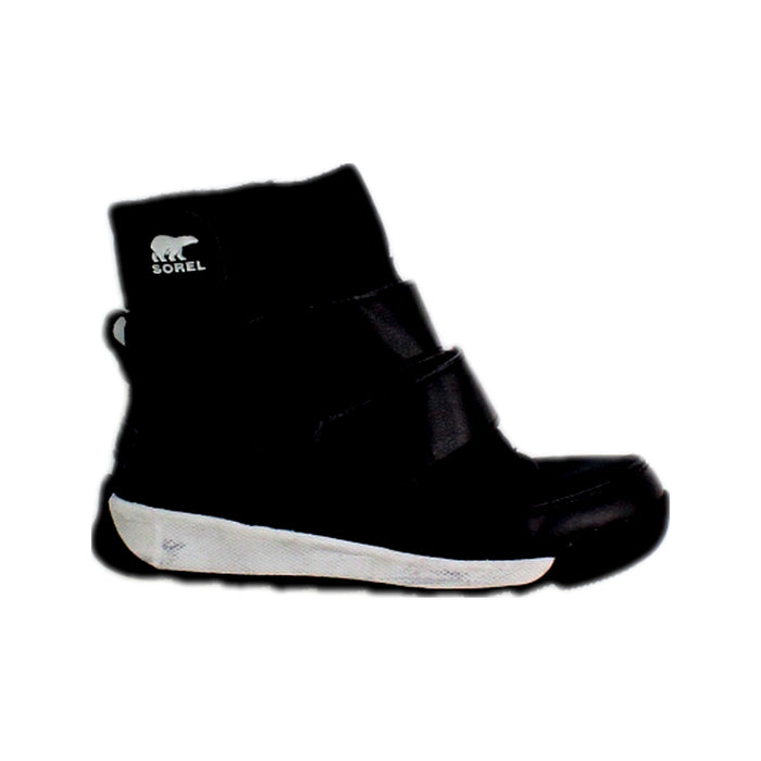 A Black Winter Boots from Sorel in size 7Y for boy. (Front View)