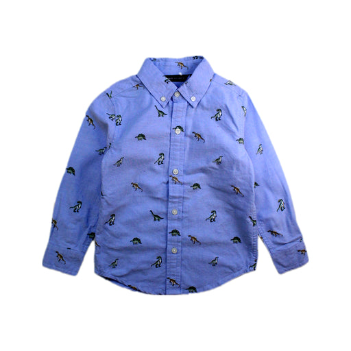 A Blue Long Sleeve Shirts from Janie & Jack in size 3T for boy. (Front View)