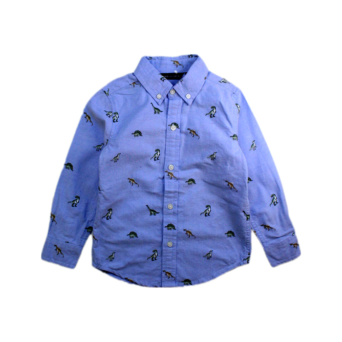 A Blue Long Sleeve Shirts from Janie & Jack in size 3T for boy. (Front View)