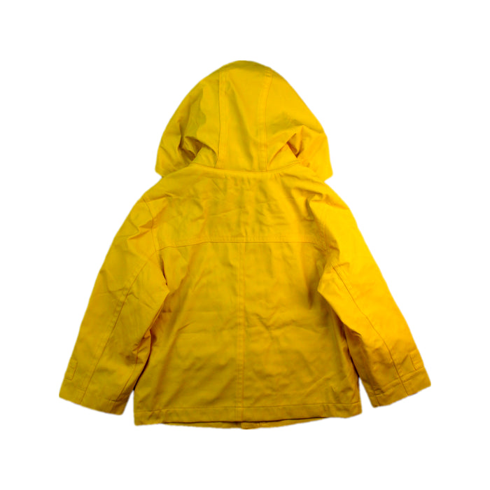 A Yellow Rain Jackets from Tommy Hilfiger in size 2T for boy. (Back View)