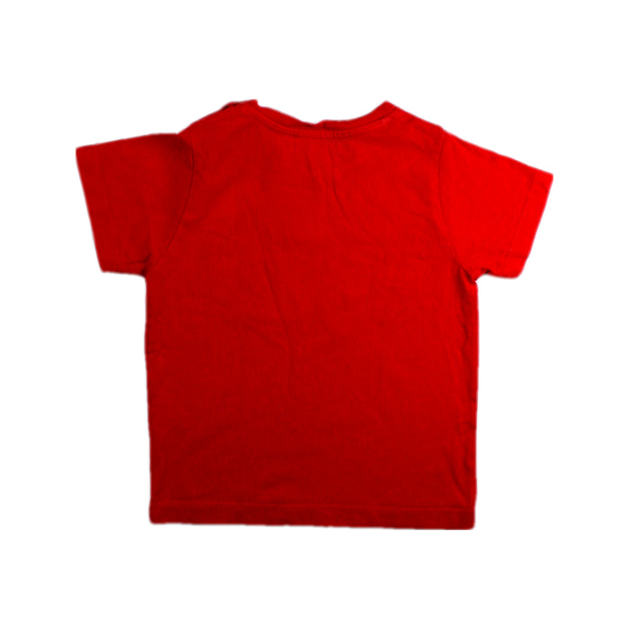 A Red Short Sleeve T Shirts from Jacadi in size 3T for boy. (Back View)