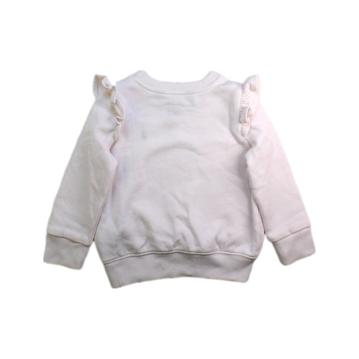 A White Crewneck Sweatshirts from Polo Ralph Lauren in size 2T for girl. (Back View)