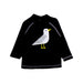 A Black Rash Guards from Seed in size 3-6M for boy. (Front View)