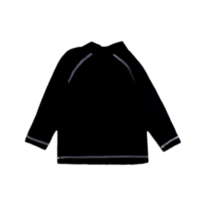 A Black Rash Guards from Seed in size 3-6M for boy. (Back View)