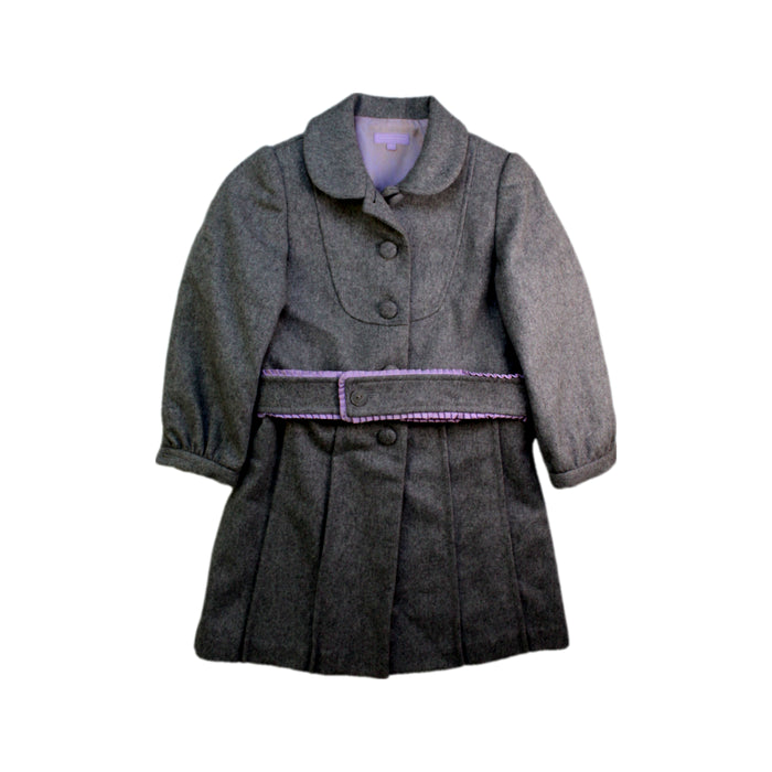 A Grey Coats from Nicholas & Bears in size 4T for girl. (Front View)