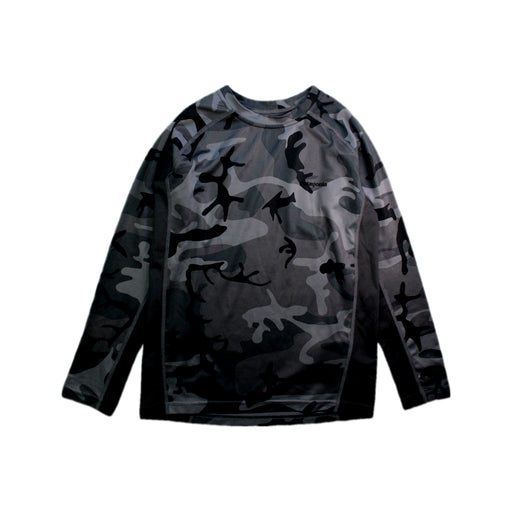 A Black Rash Guards from Patagonia in size 7Y for boy. (Front View)