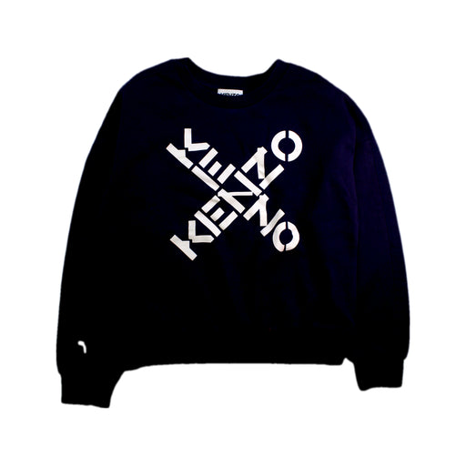 A Navy Crewneck Sweatshirts from Kenzo in size 12Y for boy. (Front View)