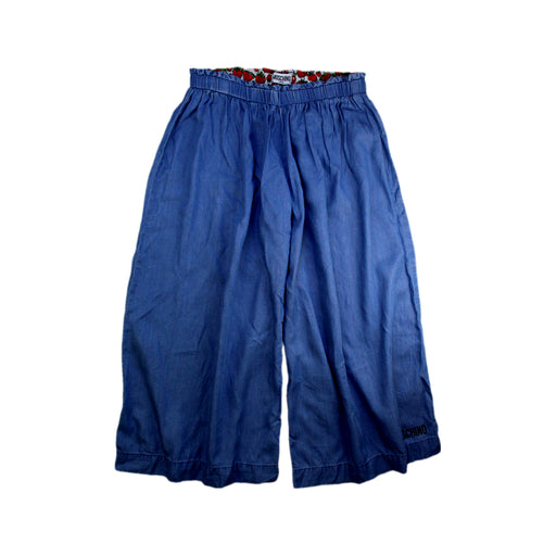 A Blue Casual Pants from Moschino in size 12Y for girl. (Front View)