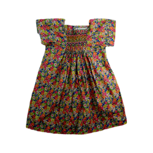 A Multicolour Short Sleeve Dresses from Bonpoint in size 12-18M for girl. (Front View)