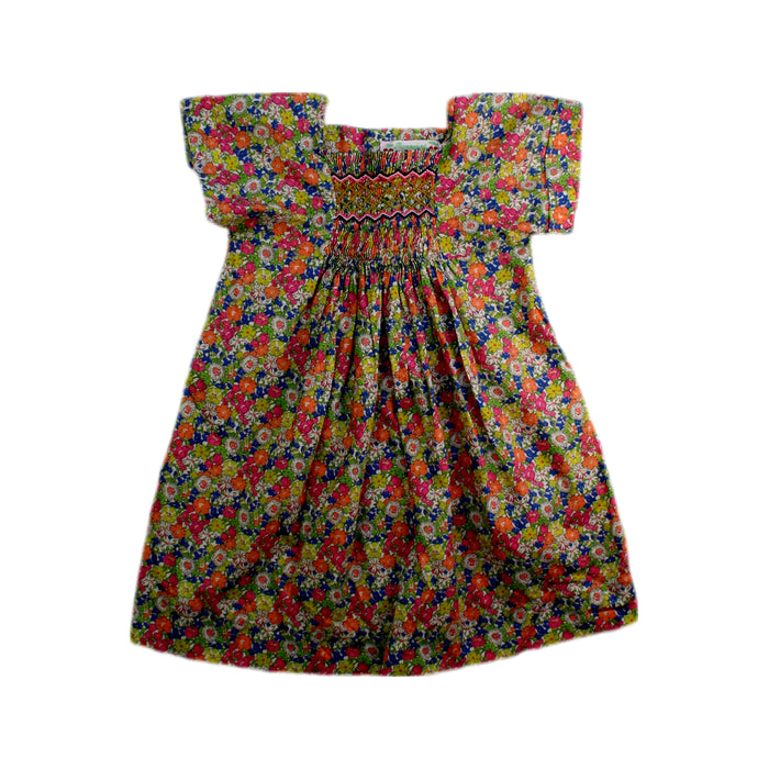 A Multicolour Short Sleeve Dresses from Bonpoint in size 12-18M for girl. (Front View)