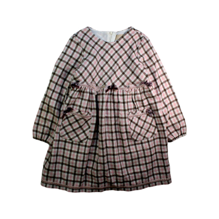 A Pink Long Sleeve Dresses from Chickeeduck in size 7Y for girl. (Front View)