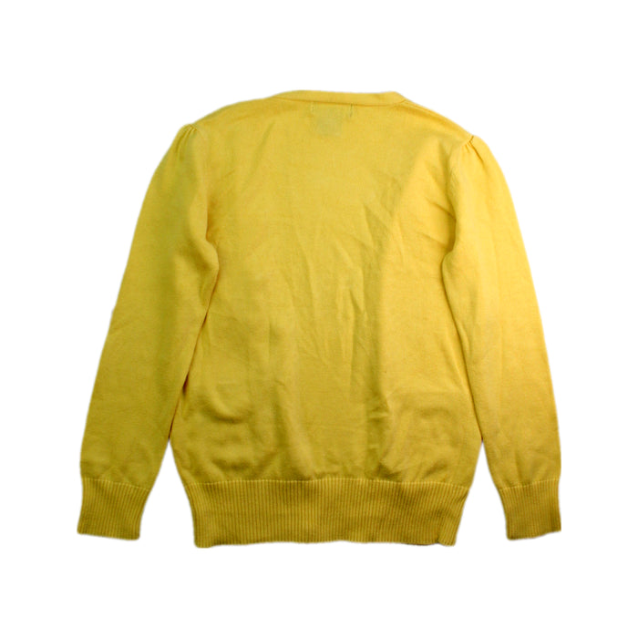 A Yellow Cardigans from Ralph Lauren in size 6T for girl. (Back View)