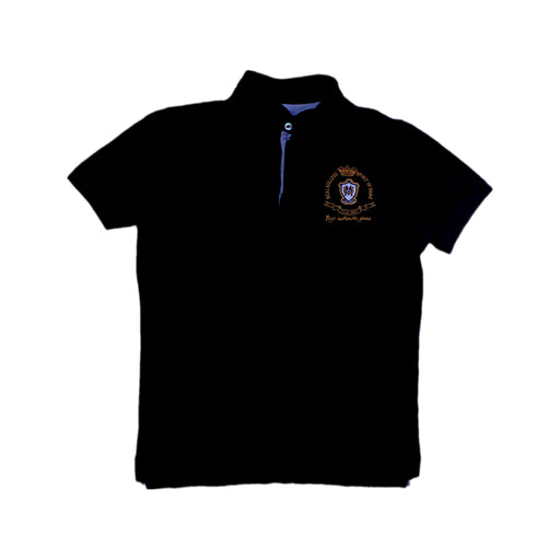 A Black Short Sleeve Polos from Massimo Dutti in size 11Y for boy. (Front View)