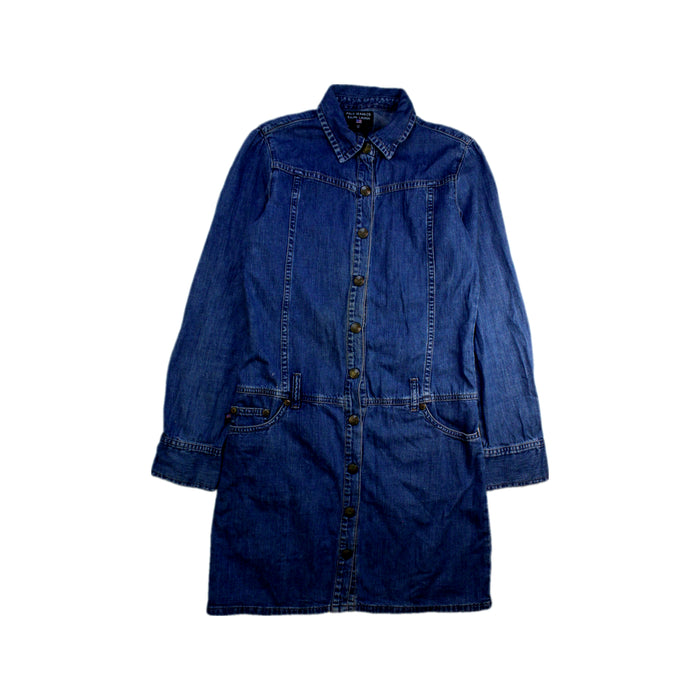A Blue Long Sleeve Dresses from Polo Ralph Lauren in size 12Y for girl. (Front View)