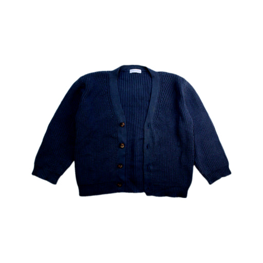 A Navy Cardigans from Laranjinha in size 4T for neutral. (Front View)