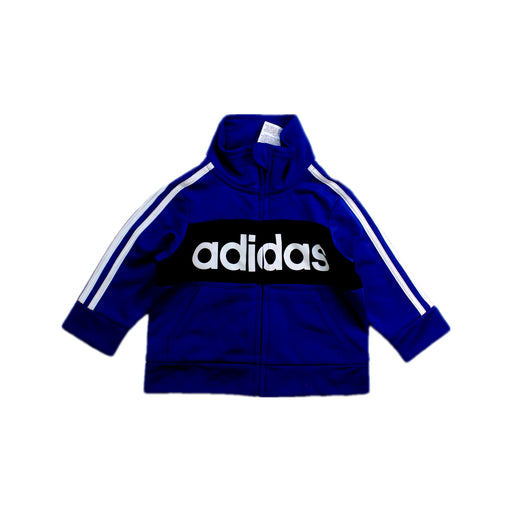 A Blue Lightweight Jackets from Adidas in size 3T for boy. (Front View)