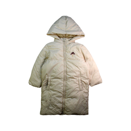A Ivory Puffer/Quilted Coats & Outerwear from Chickeeduck in size 4T for girl. (Front View)