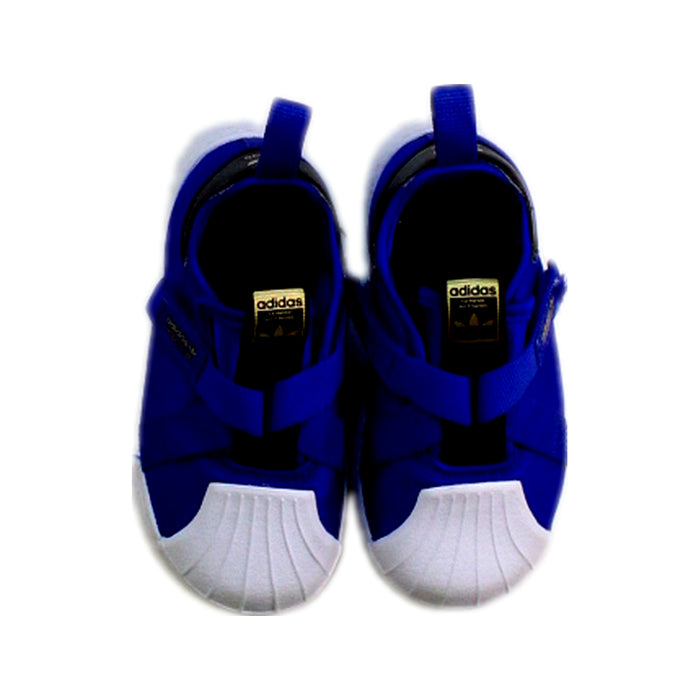 A Blue Sneakers from Adidas in size 18-24M for boy. (Back View)