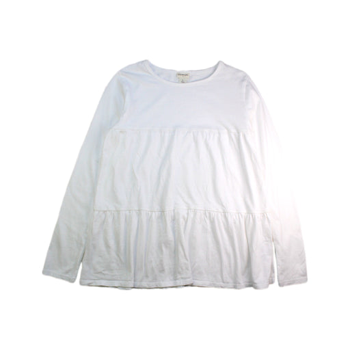 A White Long Sleeve Tops from Crewcuts in size 10Y for girl. (Front View)