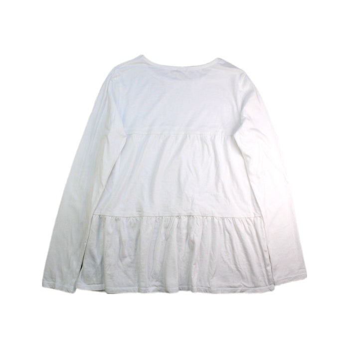 A White Long Sleeve Tops from Crewcuts in size 10Y for girl. (Back View)
