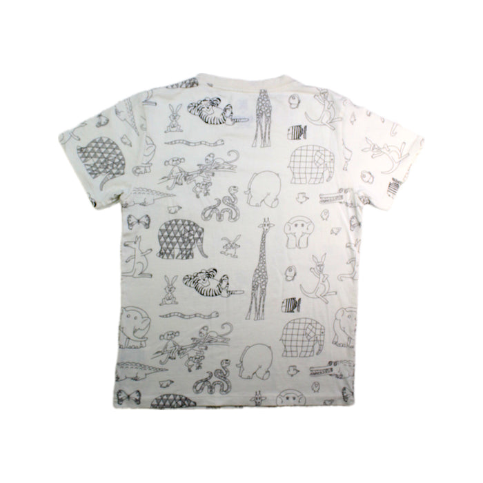 A White Short Sleeve T Shirts from Graniph in size 10Y for boy. (Back View)
