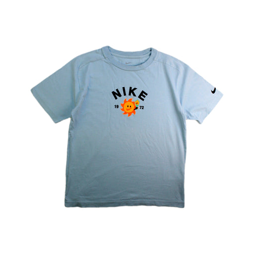 A Blue Short Sleeve T Shirts from Nike in size 10Y for boy. (Front View)
