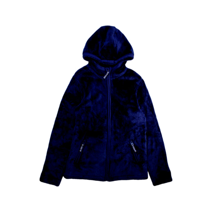 A Navy Hooded Sweatshirts from Lands' End in size 10Y for girl. (Front View)