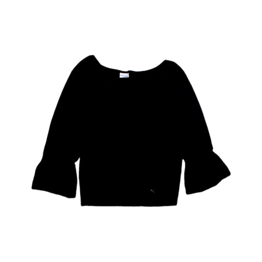 A Black Long Sleeve Tops from Abercrombie & Fitch in size 11Y for girl. (Front View)