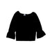A Black Long Sleeve Tops from Abercrombie & Fitch in size 11Y for girl. (Front View)