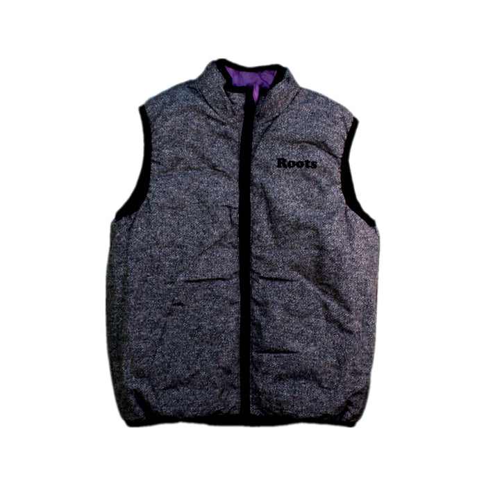A Pink Outerwear Vests from Roots in size 5T for girl. (Back View)
