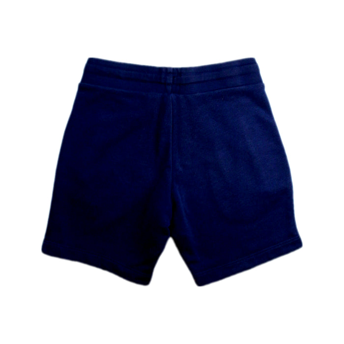 A Navy Shorts from Adidas in size 5T for boy. (Back View)