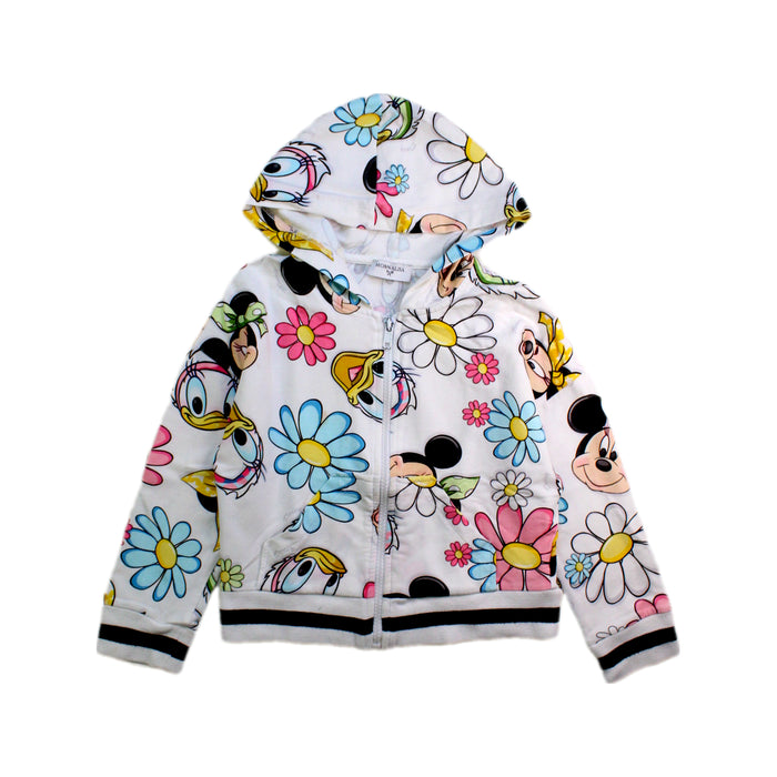 A Multicolour Lightweight Jackets from Monnalisa in size 6T for girl. (Front View)