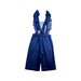 A Blue Long Overalls from Velveteen in size 4T for girl. (Back View)