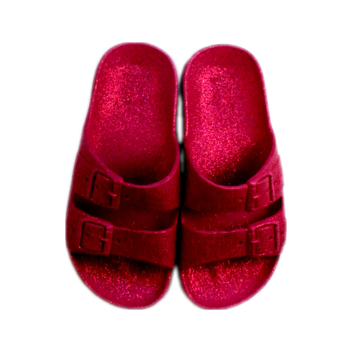 A Pink Sandals from Cacatoes in size 5T for girl. (Back View)