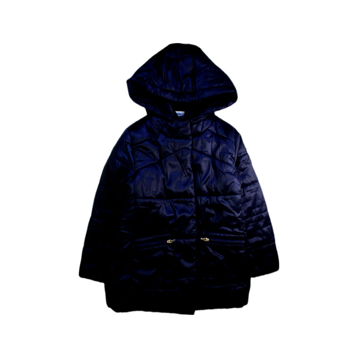 A Navy Puffer/Quilted Coats & Outerwear from Mayoral in size 8Y for girl. (Front View)