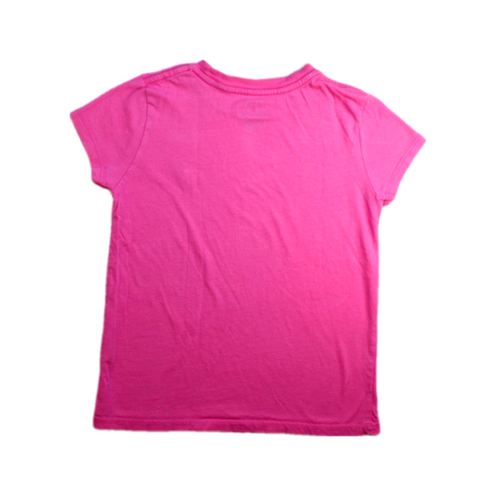 A Pink Short Sleeve T Shirts from Polo Ralph Lauren in size 7Y for girl. (Back View)