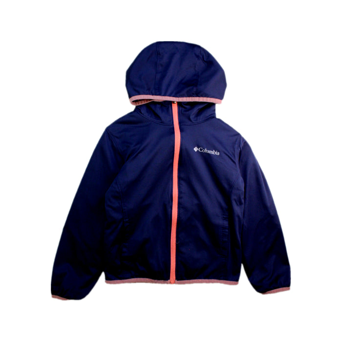 A Multicolour Rain Jackets from Columbia in size 6T for girl. (Back View)